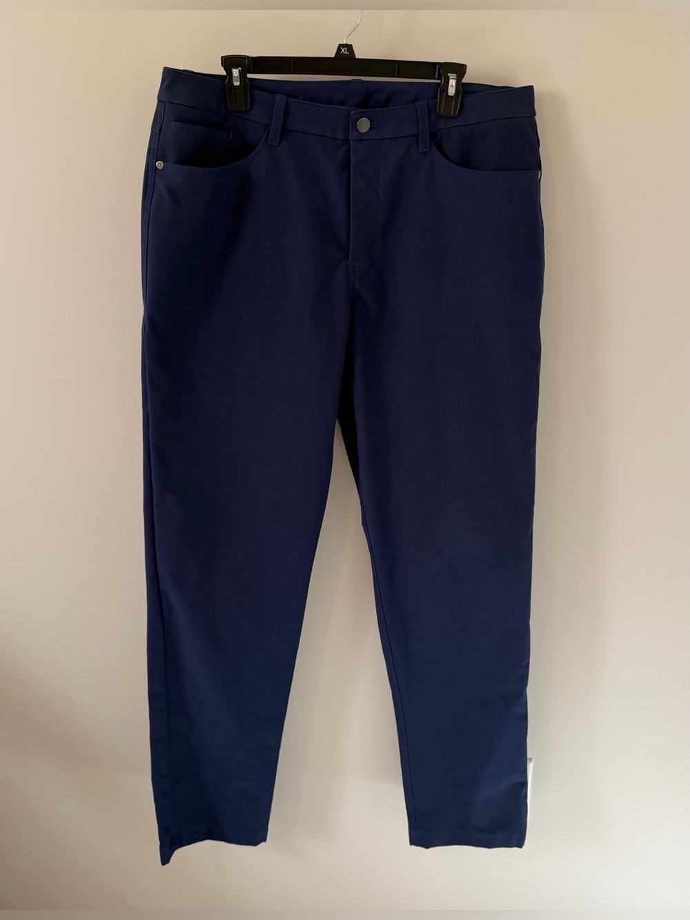 Lululemon ABC Classic Fit 5 Pocket Pant Utilitech Canvas Night Sea Blue Size 36